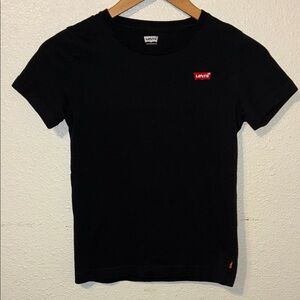 Levi's Black Tee with Red Accents